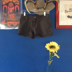 Stretchy grey dress shorts